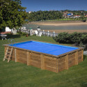 Bâche à bulles été - 400 µ - couleur bleue – pour piscine EVORA 2020 – Gré
