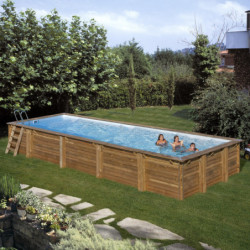 Piscine bois rectangulaire 1010x418cm MINT - Gré