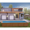 Piscine bois rectangulaire 1010x418cm MINT - Gré
