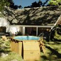 Coffre de filtration bois pour piscine H.119cm - Gré
