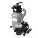 Système de filtration à sable 4,5m3 pour piscine Karibu - avec pompe et tuyau de raccordement