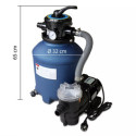 Système de filtration à sable – 6,5m3 – pour les piscines Karibu