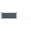 Portail coulissant en aluminium 350x142cm FANCY TIME - X-Metal