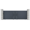 Portail coulissant en aluminium 392x142cm FANCY TIME - X-Metal