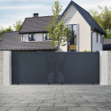 Portail coulissant en aluminium 392x142cm FANCY TIME - X-Metal