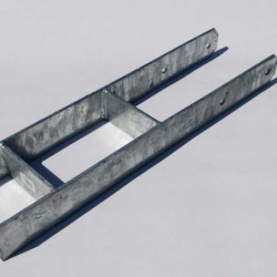 Ancrage en H pour poteaux 9x9cm - Gardenas 