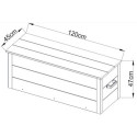 Coffre de rangement en bois composite 240 litres - Woodlife Garden