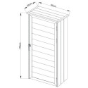Armoire de rangement en bois composite H.179cm - Woodlife Garden