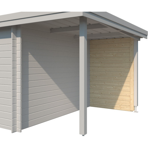 Paroi arrière en bois massif pour extension abri Oregon 150cm - Gardenas