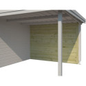 Paroi arrière en bois traité pour extension abri Oregon 300cm - Gardenas
