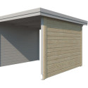 Paroi latérale en bois massif pour extension abri Oregon 295cm - Gardenas