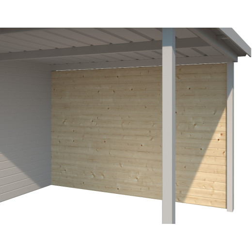 Paroi arrière en bois massif pour extension abri Umea 300cm - Gardenas