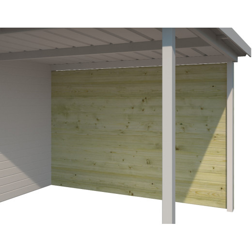 Paroi arrière en bois traité pour extension abri Umea 300cm - Gardenas