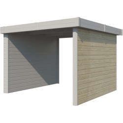 Paroi latérale en bois massif pour extension abri Kasuko 295cm - Gardenas
