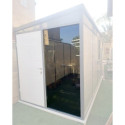 Panneau de verre double vitrage pour bureau de jardin Everbox