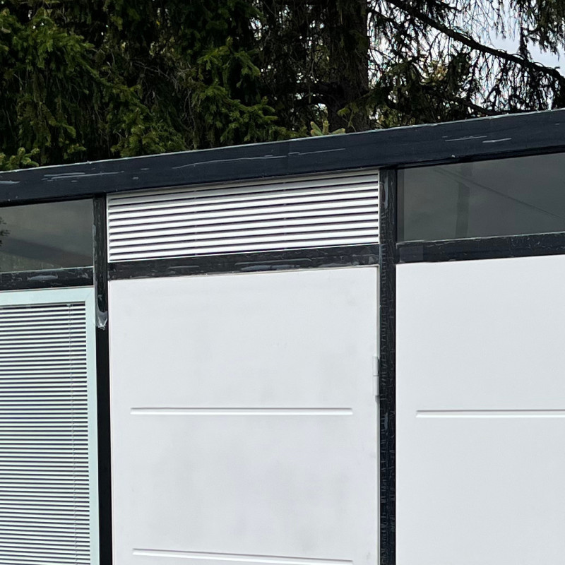 Grille de ventilation avant pour bureau de jardin Everbox