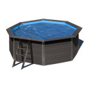Bâche à bulles été - 400 µ - couleur bleue – pour piscine en composite ronde - Gré