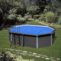 Bâche à bulles été - 400 µ - couleur bleue – pour piscine en composite ovale 524x386cm AVANTGARDE - Gré