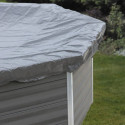 Bâche dhivernage PVC armé 580gm² pour piscine ovale 524x386cm AVANTGARDE - Gré Pool - Gris