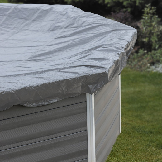 Bâche d'hivernage - PVC armé 580g/m² - couleur gris - pour piscine en composite ovale 804x386cm AVANTGARDE - Gré