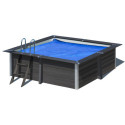 Bâche à bulles été - 400 µ - couleur bleue – pour piscine en composite carrée 326x326cm AVANTGARDE - Gré
