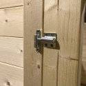 Abri de jardin deux pans en bois massif 2,45m² - madriers 28mm - Eden