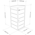 Abri de jardin modulaire isolé 1x1m noir - plancher inclus -Everbox