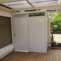Abri de jardin modulaire isolé 2x1m blanc - plancher inclus - Everbox