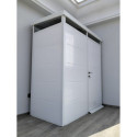Abri de jardin modulaire isolé 2x1m blanc - plancher inclus - Everbox