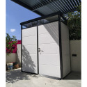 Abri de jardin modulaire isolé 2x1m profils noirs - plancher inclus - Everbox