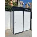 Abri de jardin modulaire isolé 2x1m profils noirs - plancher inclus - Everbox