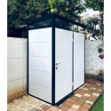 Abri de jardin modulaire isolé 2x1m profils noirs - plancher inclus - Everbox