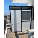 Abri de jardin modulaire isolé 2x1m profils noirs - plancher inclus - Everbox