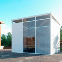 Abri de jardin modulaire isolé 3x2m blanc - plancher inclus - Everbox