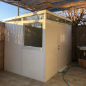 Abri de jardin modulaire isolé 3x2m blanc - plancher inclus - Everbox