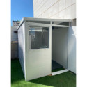 Abri de jardin modulaire isolé 3x2m blanc - plancher inclus - Everbox