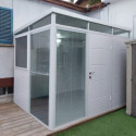 Abri de jardin modulaire isolé 3x2m blanc - plancher inclus - Everbox