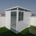 Abri de jardin modulaire isolé 3x2m blanc - plancher inclus - Everbox