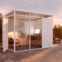 Abri de jardin modulaire isolé 3x2m blanc - plancher inclus - Everbox