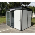 Abri de jardin modulaire isolé 3x2m profils noirs - plancher inclus - Everbox