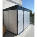 Abri de jardin modulaire isolé 3x2m profils noirs - plancher inclus - Everbox