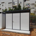Abri de jardin modulaire isolé 3x2m profils noirs - plancher inclus - Everbox
