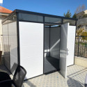 Abri de jardin modulaire isolé 3x2m profils noirs - plancher inclus - Everbox