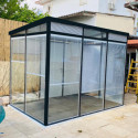 Abri de jardin modulaire isolé 3x2m profils noirs - plancher inclus - Everbox