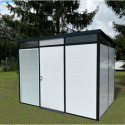 Abri de jardin modulaire isolé 3x2m profils noirs - plancher inclus - Everbox