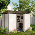 Abri de jardin modulaire isolé 3x2m profils noirs - plancher inclus - Everbox