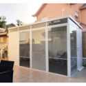 Abri de jardin modulaire isolé 4x2m blanc - plancher inclus - Everbox