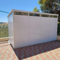 Abri de jardin modulaire isolé 4x2m blanc - plancher inclus - Everbox