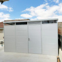 Abri de jardin modulaire isolé 4x2m blanc - plancher inclus - Everbox