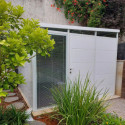 Abri de jardin modulaire isolé 3x3m blanc - plancher inclus - Everbox